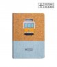 Imagem 0 - Caderno de Capa Dura em Cortiça e Algodão A5 - Tema Elétrico